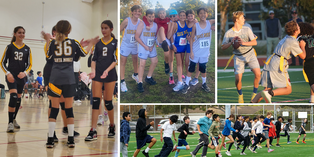 Montage of SM Middle School Athletics teams