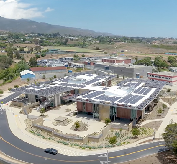  Aerial view of Malibu Middle and High School campus