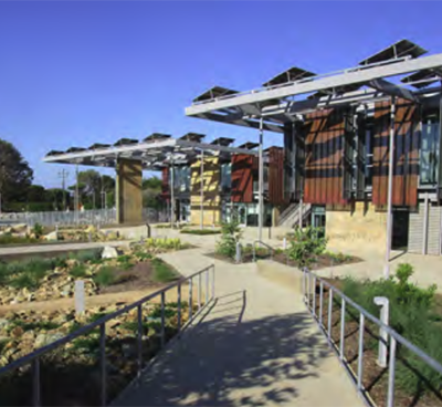  Entrance to the new Malibu High School 