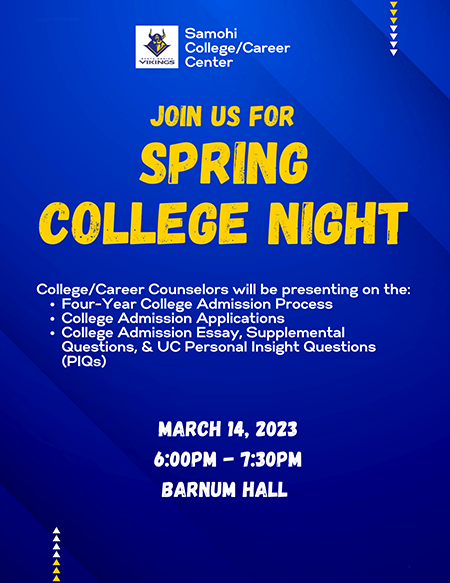 Spring College Night 2023 Spring College Night 2023