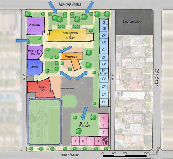  Franklin Elementary Green Space Plan Map