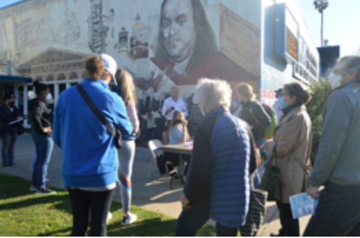 Neighbors attend the Franklin Community meeting on March 8, 2022