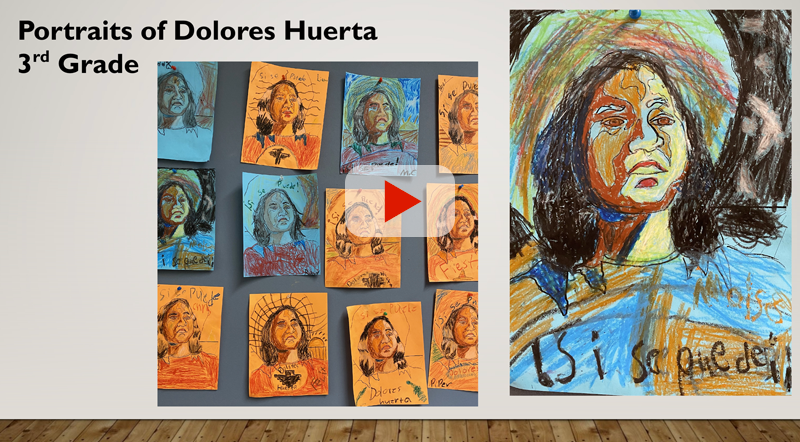 portraits of Dolores Huerta