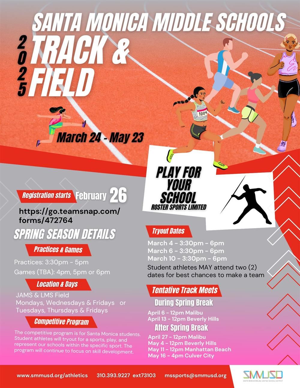 Tryout for Track & Field