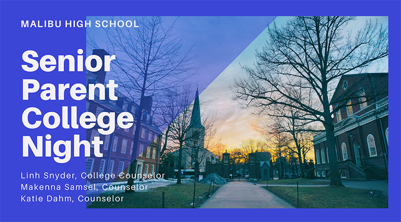 Senior Parent College Night Power Point